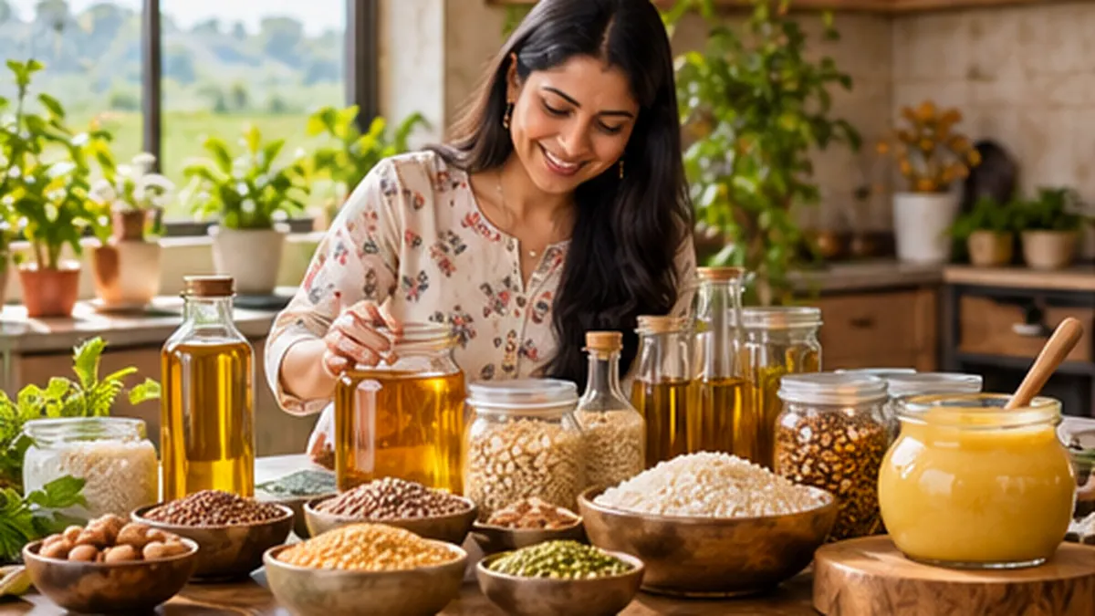 Organic grains selection from Baapuji